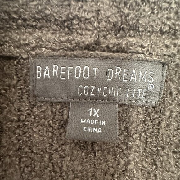 Barefoot Dreams 1X Cardigan Cozy Chic Lite Long Duster SOFT Sweater Olive Green - Picture 3 of 9